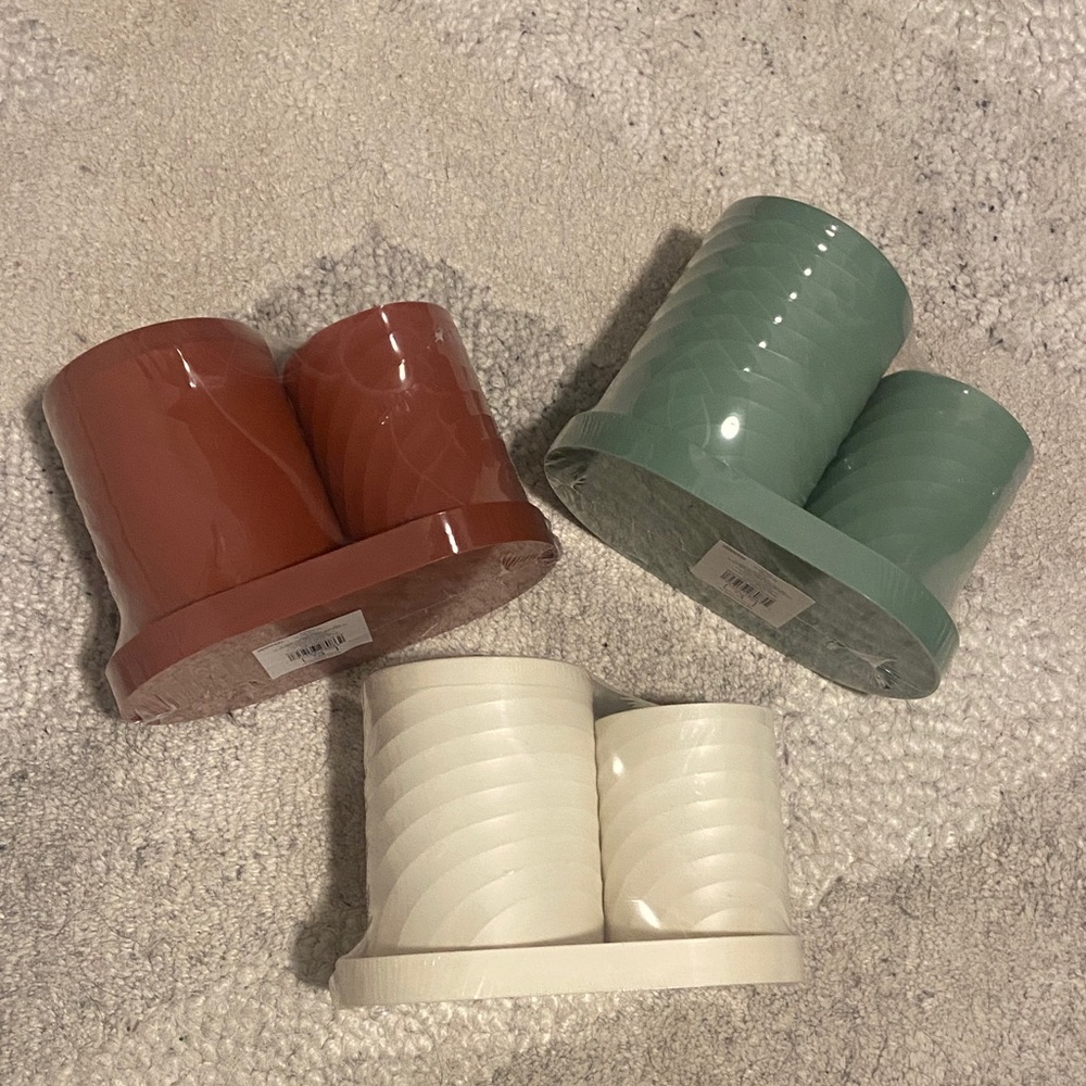 Set of Three Bathroom Storage Containers